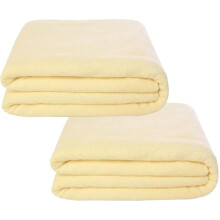 Large Microfiber Bath Sheet 100x200cm Set of 2, Super Absorbent Quick Dry Towel for Adults Home and Travel