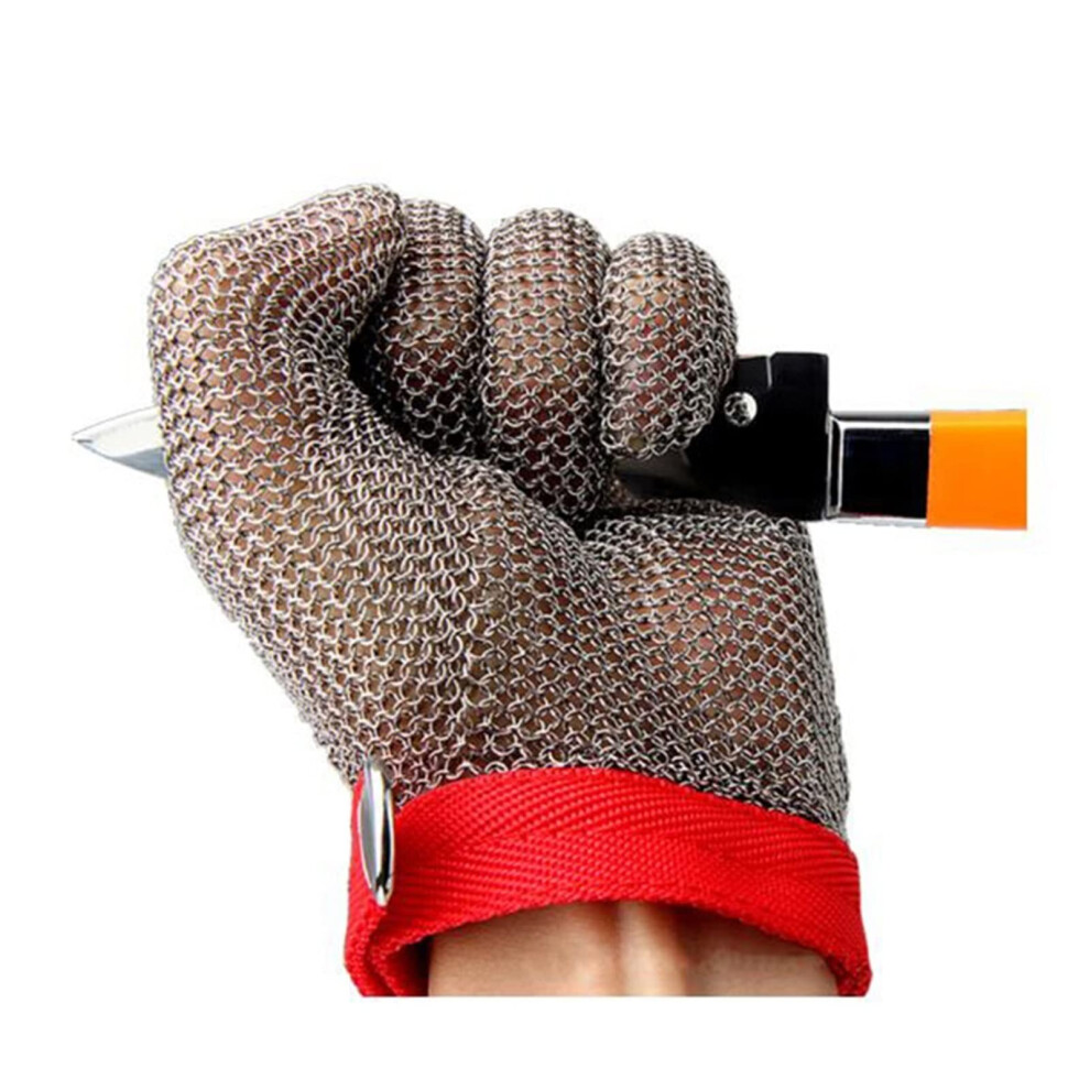 Cut Resistant Gloves Stainless Steel Mesh 316L Food Grade Safety Glove With Adjustable Wrist Clasp 9045646514772