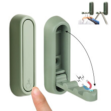 Heavy Duty Folding Wall Hooks 2 Pack Foldable Coat Hook for Bathroom Bedroom Towels Bags Keys Hats Green
