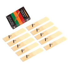 10Pcs Soprano Saxophone Reeds Set 1.5–3.5 Natural Cane Strength Balanced Tone LongTerm Stability