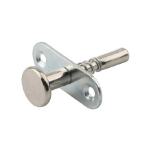 Spring Loaded Plunger Latch for Furniture Cabinet Doors, CorrosionResistant Steel, Easy Mounting