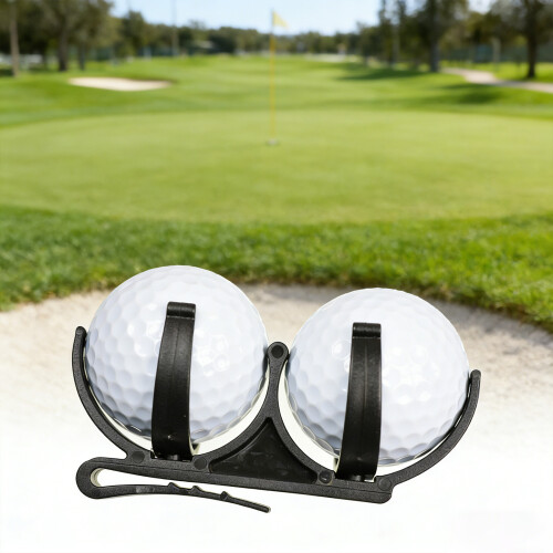 Kompakter Golfballhalter mit Drehfunktion.-Gelb 2