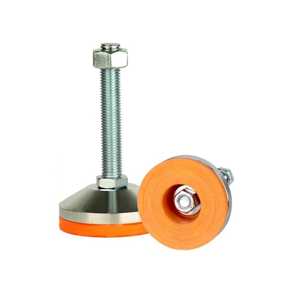 Heavy Duty Adjustable Leveling Feet M16 Carbon Steel 2 Pack, 3.14 Inch Base, 2600 Lb Capacity 9351714724708