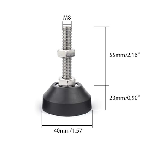 Adjustable Leveling Feet for Workbench, Precise Leveling Adjustment with Floor Safe Grip Base 1