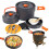 Camping Cookware Set with Pot Pan Kettle Utensils, Lightweight Compact Nesting Gear for Backpacking Hiking 4