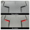 Red Door Handle Scratch Protector Set for Dodge Challenger 20152019, 2PCS Adhesive Cup Guards 2