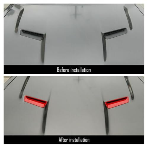 Red Door Handle Scratch Protector Set for Dodge Challenger 20152019, 2PCS Adhesive Cup Guards 1