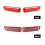 Red Door Handle Scratch Protector Set for Dodge Challenger 20152019, 2PCS Adhesive Cup Guards 4