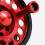 Ergonomic Handle Fishing Reel With Coating For Extended-Red 5