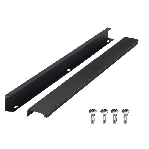 12 Inch Matte Black Cabinet Pulls and Drawer Handles, Aluminum Modern Design, Rust Resistant, 25 Pack