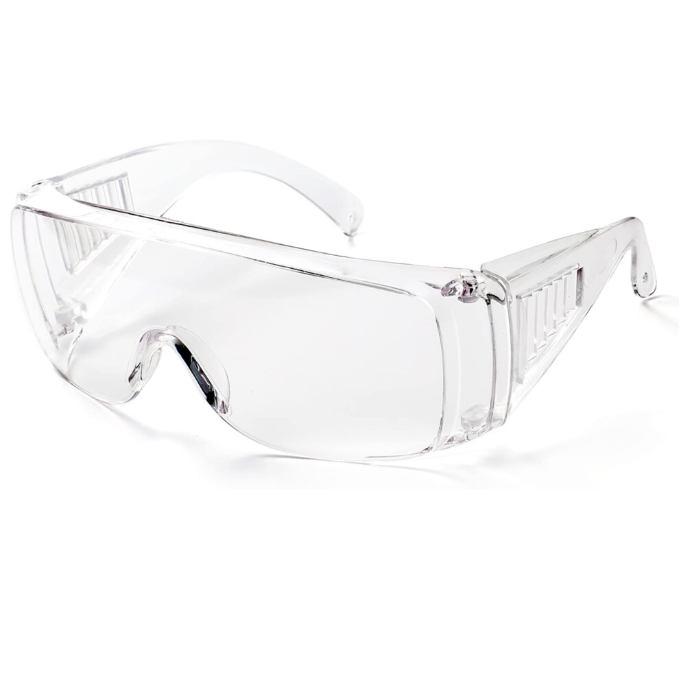 Safety Glasses Over Eyeglasses, Clear Anti Fog Uv400 Impact Resistant Protective Eyewear 9045646515410
