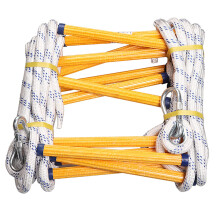 16ft Fire Escape Ladder for 2 Story Home, Flame Resistant, Fast Deployment, Heavy Duty and Reusable