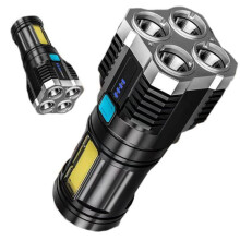 4000LM Lumen USB Rechargeable LED Flashlight IPX5 Waterproof for Camping Hiking Emergency