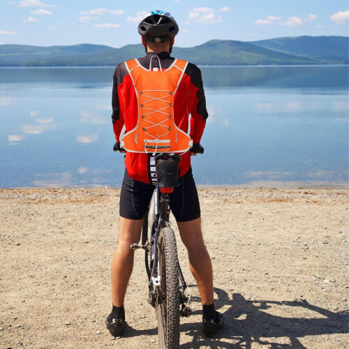 Lightweight Hydration Backpack for Hiking and Cycling, Large Capacity with Breathable Back Panel and Adjustable Straps 2
