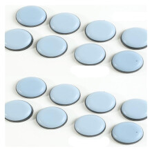 16Pcs Furniture Sliding Pads 30mm for Hardwood Floors with 360 Smooth Movement and Wear‑Resistant Durability