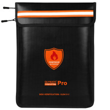4200F Fireproof and Waterproof Legal Size Document Bag with Thermal Insulation and DoubleStitched Edge