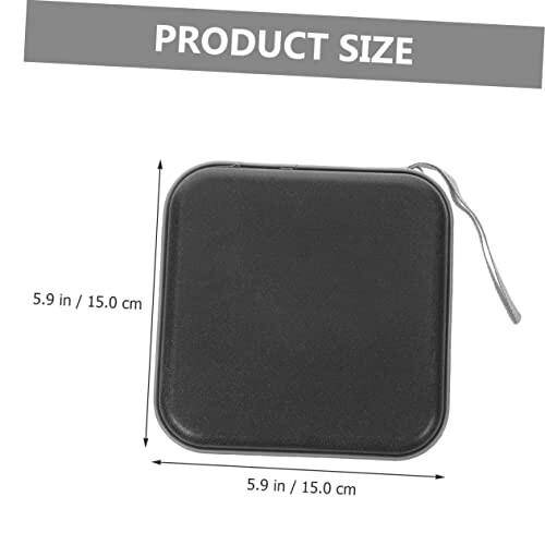 Hard Shell CD DVD Storage Case with Zipper, Compact 40Disc Organizer for Home and Travel 1