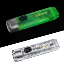 S11 Mini Keychain Flashlight 400 Lumen Rechargeable LED with TypeC Fast Charging Magnetic Tail IP65 Waterproof for Camping and Hiking