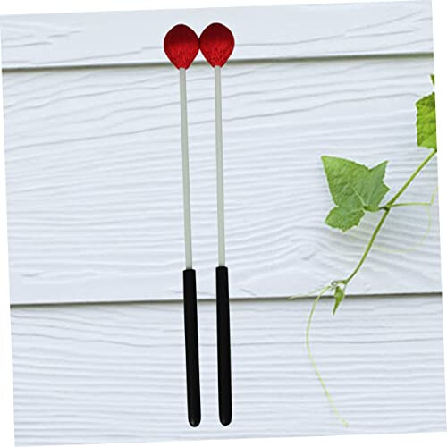 Marimba Mallets Medium Yarn Wrapped Beech Handle Balanced Weight Durable Design for Concert Practice 2