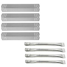 Replacement Parts 4Piece Stainless Steel Burners and Heat Plates Set for Nexgrill 7200783C 7200783E Grill