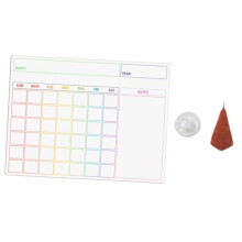 Magnetic Dry Erase Board for Refrigerator Weekly Planner and Memo Calendar Reusable Whiteboard for Home Organization