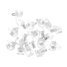 100pcs Transparent Cabinet Shelf Pegs with Durable Iron Core for Stable Support in Kitchen Furniture