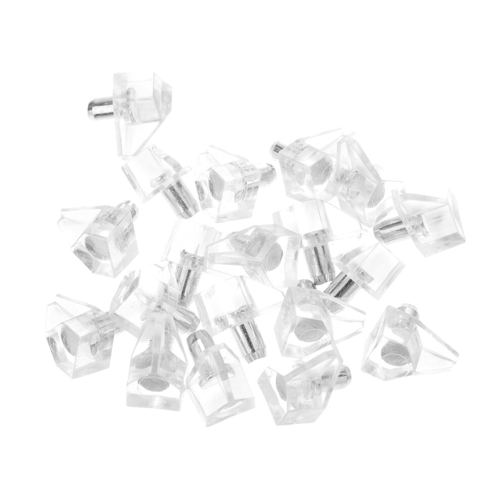 100Pcs Transparent Cabinet Shelf Pegs With Durable Iron Core For Stable Support In Kitchen Furniture 9351714725989