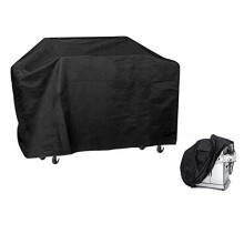 57 Inch BBQ Grill Cover Waterproof Heavy Duty Outdoor Protection Black Easy Clean Weather Resistant