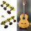 Chevilles de réglage de guitare classique, accordeurs de 2