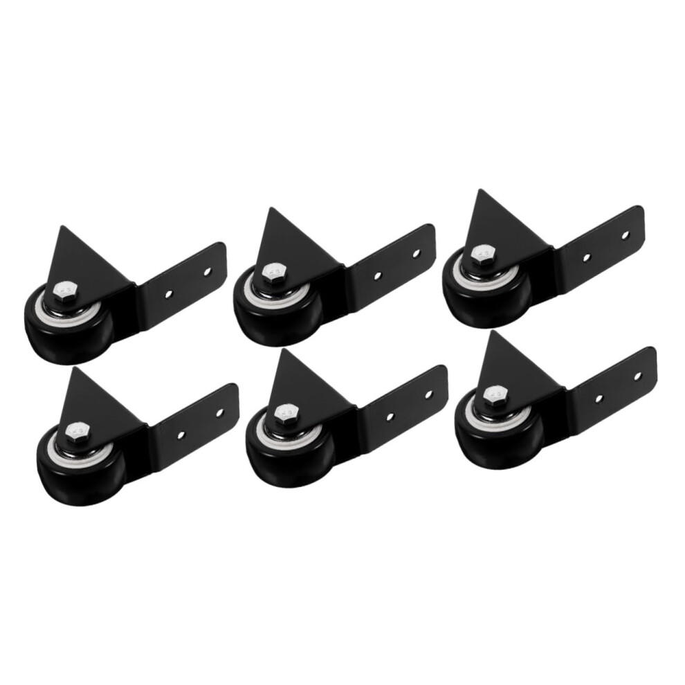 6Pcs Furniture Caster Wheels Heavy Duty Silent Rolling Design For Hardwood Floors And Cabinets 9351714726108