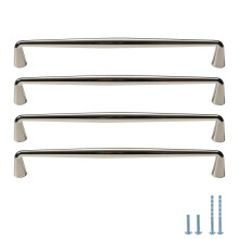 10 Pack 7.56 Inch Modern Nickel Cabinet Handles, Durable Zinc Alloy Drawer Pulls for Kitchen Cabinets