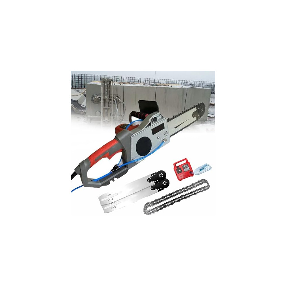 Electric Concrete Chain Saw With Water Cooling, Diamond Blade, Deep Cutting For Granite And Reinforced 9351714741859