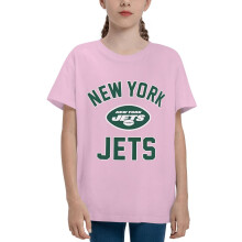 Léine T Gearr-Mhuinchillí Muineál Babhta NY Jets Óige
