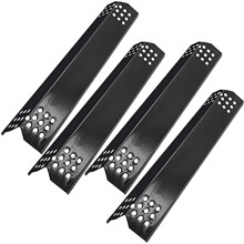 4 Pack Porcelain Steel Flame Tamers Grill Heat Plate Replacement for Nexgrill Kenmore Even Heat