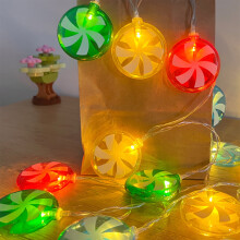 YOBOLK Șnur luminos LED compatibil cu decorațiuni de Crăciun și grădină