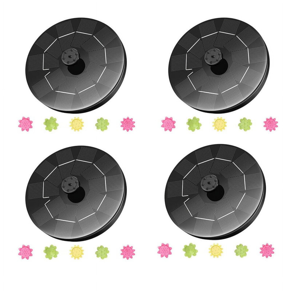 4X Bird Bath Solar Fountain Pump 3W Solar Powered Fountain Pump With 9301715101862
