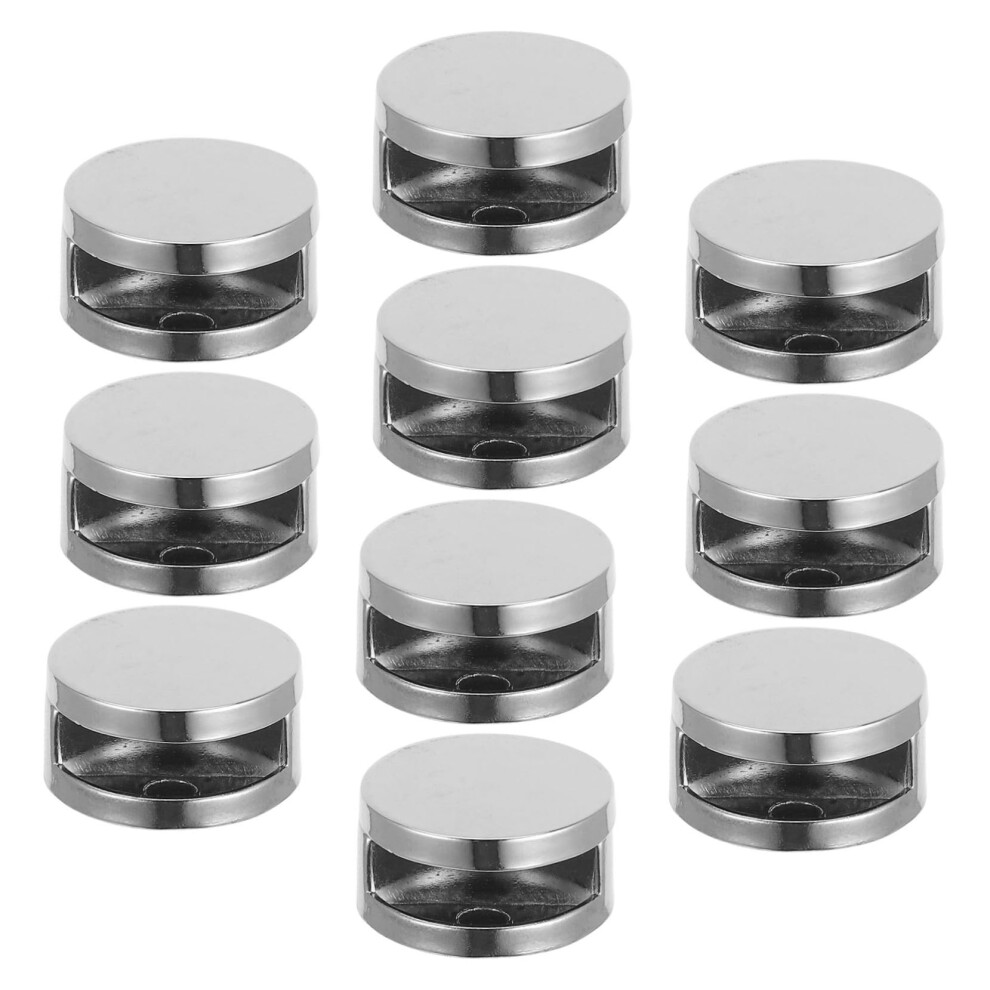 10Pcs Mirror Mounting Clips Durable Zinc Alloy Mirror Hanging Brackets For Bathroom And Bedroom 9351714726337