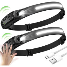 Gobeam 230 LED headlamp rechargeable USB hands-free 2 pcs