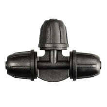 1/4 Inch Drip Irrigation Fittings 30pcs Leak‑Resistant Lock Barbed Tee Connectors for Garden Watering System