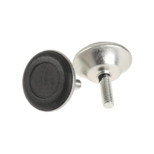 20 Pack Adjustable Furniture Leveler Glide Pads Black Base for Chair and Table Legs Floor Protection