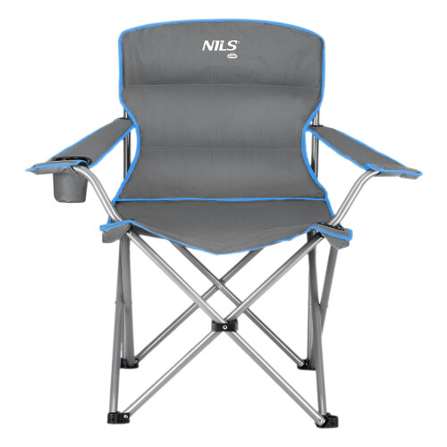 Camping Chair, Gray-Blue, Foldable, Lightweight