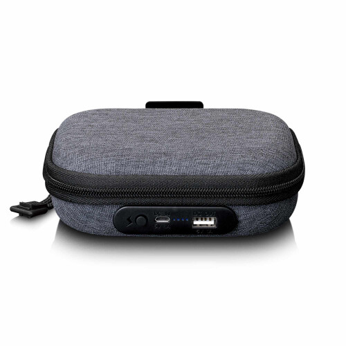 Estuche para reproductor MP3 con batería externa integrada, gris