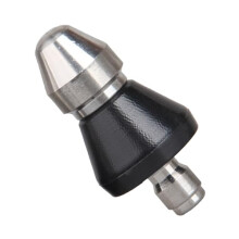 Pressure Washer Sewer Jetter Nozzle 5000 PSI Stainless Steel Drain Cleaning Jet Nozzle with Quick Connect