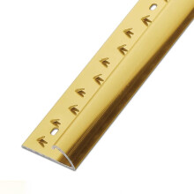 Gold Carpet Transition Strip 1.3m Aluminum Floor Trim VShape Carpet Gripper Non Slip Edge Protection