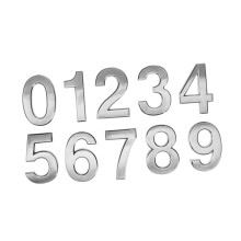 Reflective 3D Mailbox Numbers 10pcs Self Adhesive House Address Numbers Durable Outdoor Use