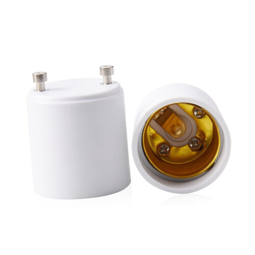 GU24 to E26 E27 Light Bulb Adapter 12 Pack for LED CFL Quick Socket Conversion Easy Twist Install