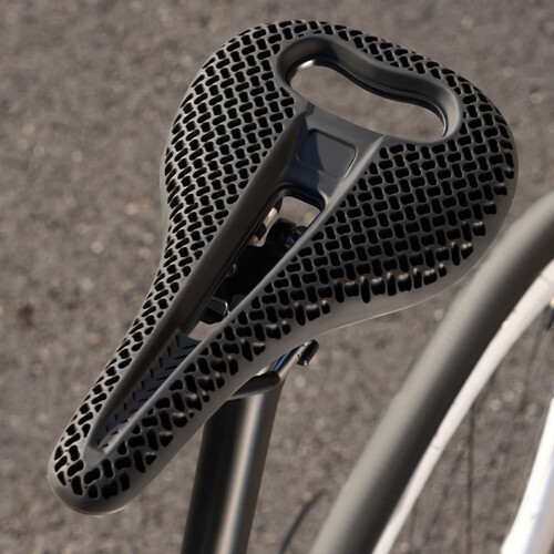 Siège de vélo étanche, impression 3D, coussins respirants,-Noir 2