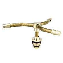 Garden Lawn Sprinkler with 360 Automatic Rotation, Brass Rotary Head, Adjustable 2/3/4 Arm Water Sprayer