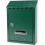 Green Wall Mounted Mailbox Lockable Security Design Rustproof Metal Construction for Home 1
