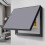 Gray Electrical Panel Cover 40x30cm Solid Wood Front Panel Flip Easy Access Decorative Fuse Box Cover 1